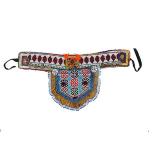 Cinturón Vintage para Danza del Vientre con Cuentas, Cinturón Tradicional Afgano, Kuchi Tribal BB003A, Cinturón Antiguo con Cuentas de Banjara, Hecho a Mano, Vintage Real - Product Image 1