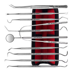 Teeth Cleaning Tools Set Ergonomic Grip Advanced Oral Care Hygiene Dental Professional Manual Stainless Steel <b>Plaque</b> <b>Remover</b> - Product Image 5