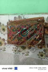 Handmade <b>Patchwork</b> Embroidered Clutch <b>Bag</b> Vintage Boho Ethnic Evening Purse Women's Fashion Envelope Handbag Gift - Product Image 2