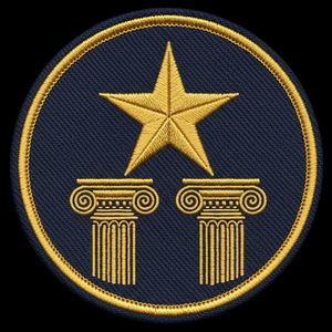 Parche Masónico Cuadrado Azul Marino Personalizado de Tres Estrellas, Insignia Masónica Redonda Bordada, Aplique Masónico Hecho a Mano para Uniforme - Product Image 6