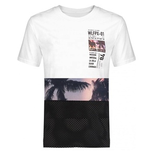 เสื้อยืดสีขาวพิมพ์ลายสำหรับผู้ชายเสื้อยืดผ้าฝ้ายพิมพ์ลาย100โพลีเอสเตอร์พิมพ์ลายสำหรับผู้ชาย - Product Image 4