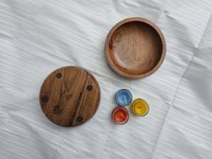 Cuencos de madera hechos a mano al por mayor para velas |   Recipientes para Velas de Madera Natural OEM - Product Image 4
