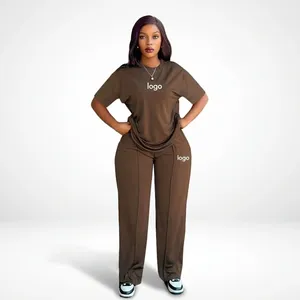 Nouvel Arrivage <span class=keywords><strong>Ensemble</strong></span> Deux Pièces Ample et Polyvalent pour <span class=keywords><strong>Femme</strong></span> Printemps/Été – Style Décontracté et Tendance – Meilleures Ventes - Product Image 2