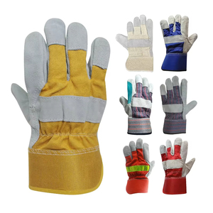 Gants de travail en cuir durables, respirants, antidérapants, de haute qualité, design personnalisé, pour la construction industrielle, la sécurité, le jardinage, usage intensif - Product Image 4