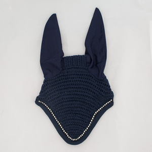 High Quality Handmade Equestrian Horse Ear Bonnet <b>Fly</b> Veil <b>Net</b> With Breathable Mesh Bonnets - Product Image 5