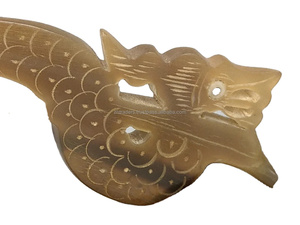 Cuillère à table en corne de bœuf polie, faite à la main, écologique, 100% corne naturelle pour les restaurants de luxe - Product Image 3