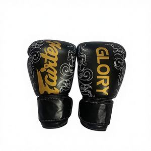 นวมชกมวย Fairtex รุ่นใหม่ล่าสุด - หนังแท้สำหรับฝึกซ้อมและต่อยมวย - อุปกรณ์มวยไทยสีดำ ขนาด 10 ออนซ์ ถึง 18 ออนซ์ - Product Image 2