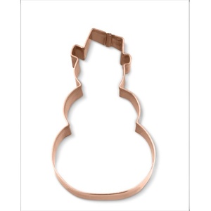 Bonhomme de neige Design emporte-pièce en métal plaqué cuivre forme unique outil de cuisson de cuisine pour la décoration de biscuits de vacances - Product Image 1