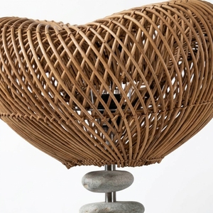 Lampe de bureau moderne en bois avec commande tactile et éclairage à intensité variable, lampe de table décorative pour la maison et la chambre à coucher - Product Image 2