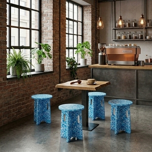4GoodThings - Taburete Otomano Modular Apilable, Plegable, Portátil, de Plástico Reciclado, Ajustable, Contemporáneo, Moderno, Ecológico para el Hogar - Product Image 2