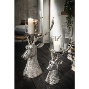 Portavelas de Reno Navideño, Decoración de Interiores, Nuevo Diseño, Portavelas de Aluminio Hecho a Mano con Forma de Ciervo para Regalo - Product Image 4