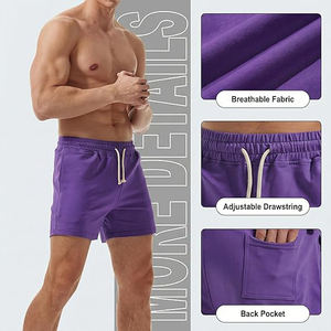 Shorts en toile délavée vintage pour hommes, coupe ample et décontractée, avec cordon de serrage et poches, style streetwear Y2K, esthétique grunge, 100% coton - Product Image 5