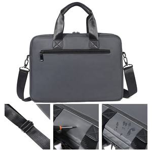 Sac pour ordinateur portable antichoc, grande capacité, sacoche pour ordinateur, sac à bandoulière imperméable, sac messager, étui avec logo personnalisé - Product Image 2