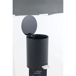 Cestino per Rifiuti Rotondo da 5L con Pedale, in Acciaio Inossidabile, con Secchio Interno Rimovibile per Uso in Bagno - Product Image 4