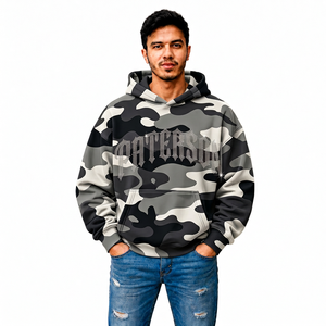 Sudaderas con Capucha de Camuflaje para Hombre al por Mayor, Sudadera de Forro Polar Grueso para Marcas de Ropa Masculina, Colección Personalizada - Product Image 2