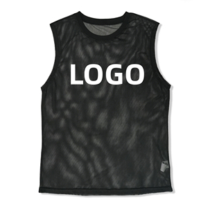 Men's Breathable <b>Mesh</b> Tank <b>Top</b> 100% Polyester Quick Dry Custom Logo Sublimated Sports Workout Vest - Product Image 1