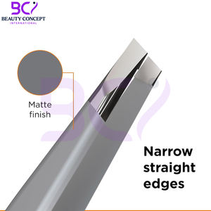 Pince à épiler multifonctionnelle de qualité supérieure en acier inoxydable, à pointe inclinée, légère, avec une prise confortable, pour l'épilation des sourcils - Product Image 6