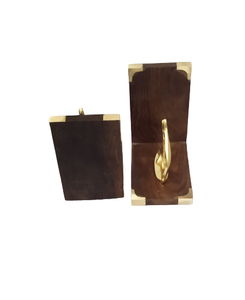 ADIBA HOME DECOR AHDOO-1, serre-livres ronds en bois réglables de style Art Déco, ensemble multi-pièces fait à la main pour la décoration de la maison - Product Image 3