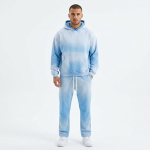 Survêtement à manches longues fabriqué au Pakistan, taille plus, polyester et coton, pour homme, vêtements de sport, tenue d'entraînement - Product Image 1