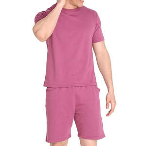 Conjunto de ropa de verano para hombre de alta calidad, camiseta y pantalones cortos, ropa deportiva, conjunto de 2 piezas de algodón para correr, camiseta y pantalones cortos para hombre. - Product Image 1