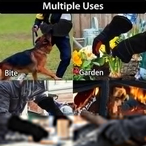 Gants de soudage en cuir de vachette pleine fleur haute performance avec logo personnalisé, résistants à la chaleur et aux étincelles, gants de barbecue robustes, la sécurité avant tout - Product Image 4