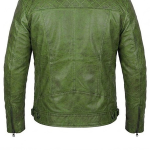 Chaquetas de Cuero Genuino Casuales y a la Moda para Hombre, para Invierno, con Material de Buena Calidad, Servicio Personalizado OEM - Product Image 6