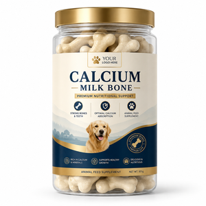 Natural Calcium Milk <b>Bone</b> Dog Treats for Strong <b>Bones</b> & Joints High Calcium Dental Chews for All Breeds OEM ODM Private Label - Product Image 1