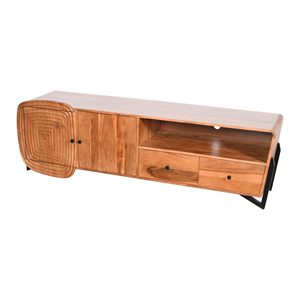 <b>Designer</b> Modern Wooden <b>TV</b> <b>Unit</b> for Living Room with High Quality Craftsmanship and Sleek Finish Stylish Living Room Furniture - Product Image 3