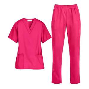 Ensemble d'uniformes d'hôpital unisexe légers, conçus sur mesure, blouses d'infirmière avec poches, en tissu jersey élégant, haute visibilité pour la détection des aiguilles - Product Image 5