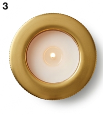 METAL WAVE Royal <b>Touch</b> Elegant Cylindrical Metal Plated Handmade Durable Matte Customizable Tea <b>Light</b> Candle Holder Home - Product Image 4