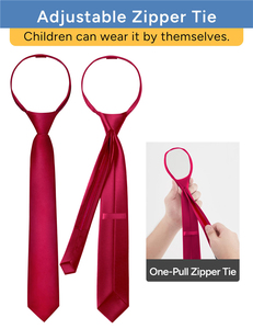 Adjustable <b>Red</b> <b>Bow</b> Tie For Boys School Uniform Accessories Polyester Plain Weave Children's Formal Wear - Product Image 2