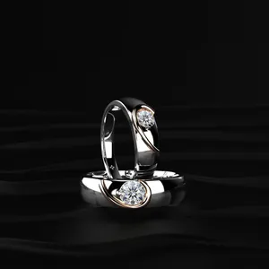 Bague de fiançailles pour femme, dernière création, magnifique, qualité VS1 VV2, diamant de laboratoire rond, luxe. - Product Image 3