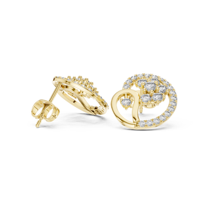 Pendientes de Diamantes con Baño de Oro de 18K de la Mejor Calidad, Elegantes para Uso Diario y Fiestas, Regalo de Joyería para Mujer, Precio Competitivo - Product Image 5