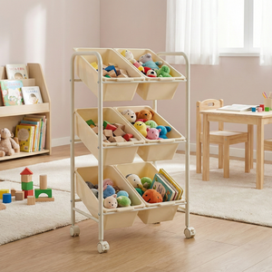 Meuble de rangement moderne de Taïwan Vente en gros EBay-MIT Chariot de bureau DIY Tiroir en plastique en métal pour chambre à coucher - Product Image 5