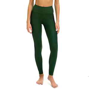 Leggings de sport pour femmes de haute qualité, personnalisés, à taille haute, à compression douce, sans couture, à motif uni, décontractés - Product Image 1