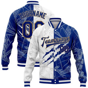 Blouson universitaire d'hiver personnalisé pour homme, broderie graffiti, style Letterman, veste bomber décontractée urbaine - Product Image 3
