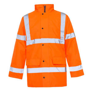 Chaqueta de seguridad para hombre con colores brillantes y material reflectante, ideal para la construcción y uso industrial - Product Image 1