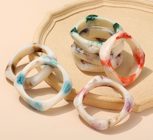 Premium Resin <b>Bangle</b> Handmade Luxury Fashion Accessory for Women by Tradebyd - Product Image 1