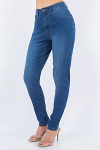 Jeans de Mezclilla Ajustados para Mujer, Estilo Urbano, Invierno 2026, 100% Algodón, Secado Rápido, Antiarrugas, Alta Calidad, Precio Bajo al por Mayor - Product Image 4