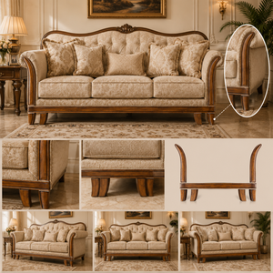 OEM Solid <b>Wood</b> <b>Sofa</b> Side Panels Front Rail Decorative <b>Wood</b> Assembly Luxury Upholstered Furniture Replacement Components - Product Image 5