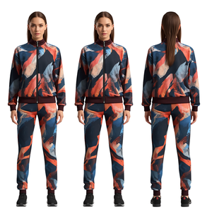 Ensemble de survêtement pour femmes en polyester/nylon léger à carreaux - Product Image 2