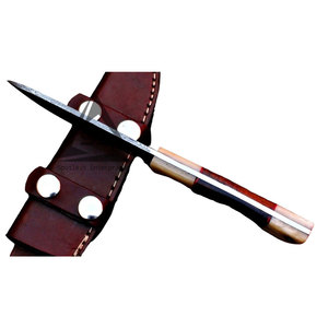 Couteaux à lame fixe en gros de haute qualité avec manche en bois, personnalisables OEM, en acier Damas inoxydable, garantie 3 ans, vente en gros à prix abordable - Product Image 2