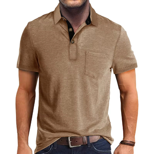 New Arrival Printed Men's Polo <b>Shirts</b> Cotton Polyester <b>Collar</b> <b>T</b> <b>Shirts</b> Logo Plain Short Sleeve Casual Golf Blank Polo <b>Shirt</b> - Product Image 5
