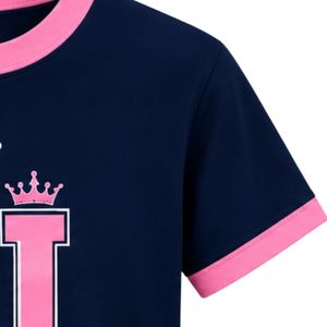 T-shirt côtelé en maille pour femme Jack and Jill, manches courtes, col rond, tissu doux, décontracté, léger, pour tous les jours - Product Image 5