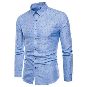 Low MOQ <b>Men's</b> Slim Fit Long Sleeve Dress <b>Shirts</b> Breathable Wholesale Printed <b>Party</b> Wear Clothing <b>Men</b> <b>for</b> Autumn Season <b>Shirt</b> - Product Image 3