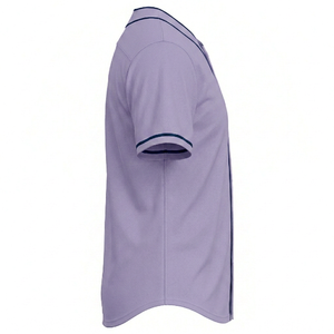 Wholesale Customized Breathable Sublimated Short Sleeve Baseball Jerseys Men's 100% Polyester Solid Color Plus Size Summer - Product Image 6
