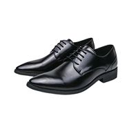 Chaussures habillées pour hommes en cuir souple et confortable, à lacets, avec empeigne en maille, amorti premium, tendance intemporelle, pour usage quotidien