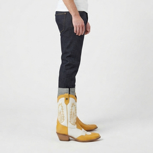 Botas Vaqueras de Cuero para Hombre, Punta Cuadrada, Verano, Bordado Suave, Hechas a Mano, OEM, Moda Occidental - Product Image 5