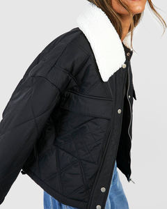 Compra al por Mayor Chaquetas Cortas para Mujer, Chaqueta Acolchada de Plumón de Pato, Parkas para Mujer, Precio Económico, Chaqueta Acolchada de Plumón Finamente Procesada - Product Image 2