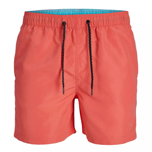 Shorts de bain en polyester pour hommes, personnalisables, de haute qualité, écologiques, séchage rapide, avec cordon de serrage, vêtements de plage, OEM, marque privée - Product Image 4